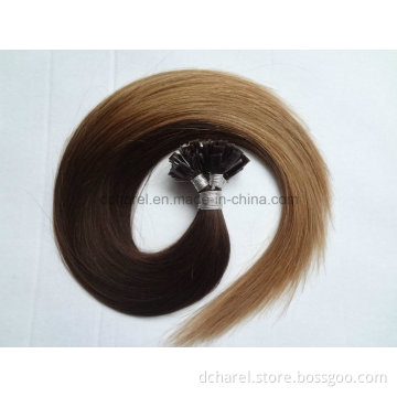 Ombre Keratin Remy Flat Tip Hair/Flat Tipped Fusion Hair Extensions